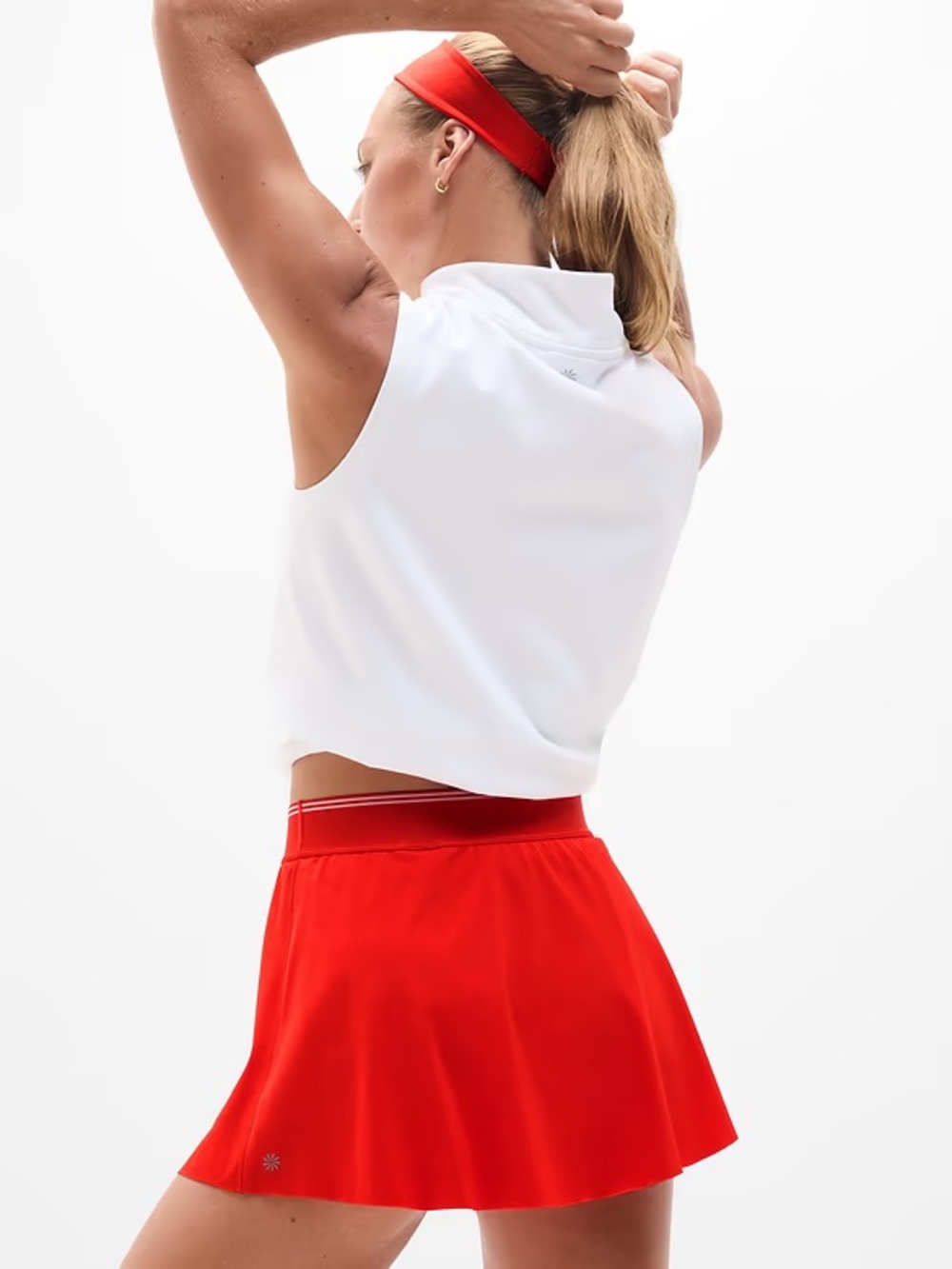 Athleta Red Mini Skirt - Picture 2 of 2